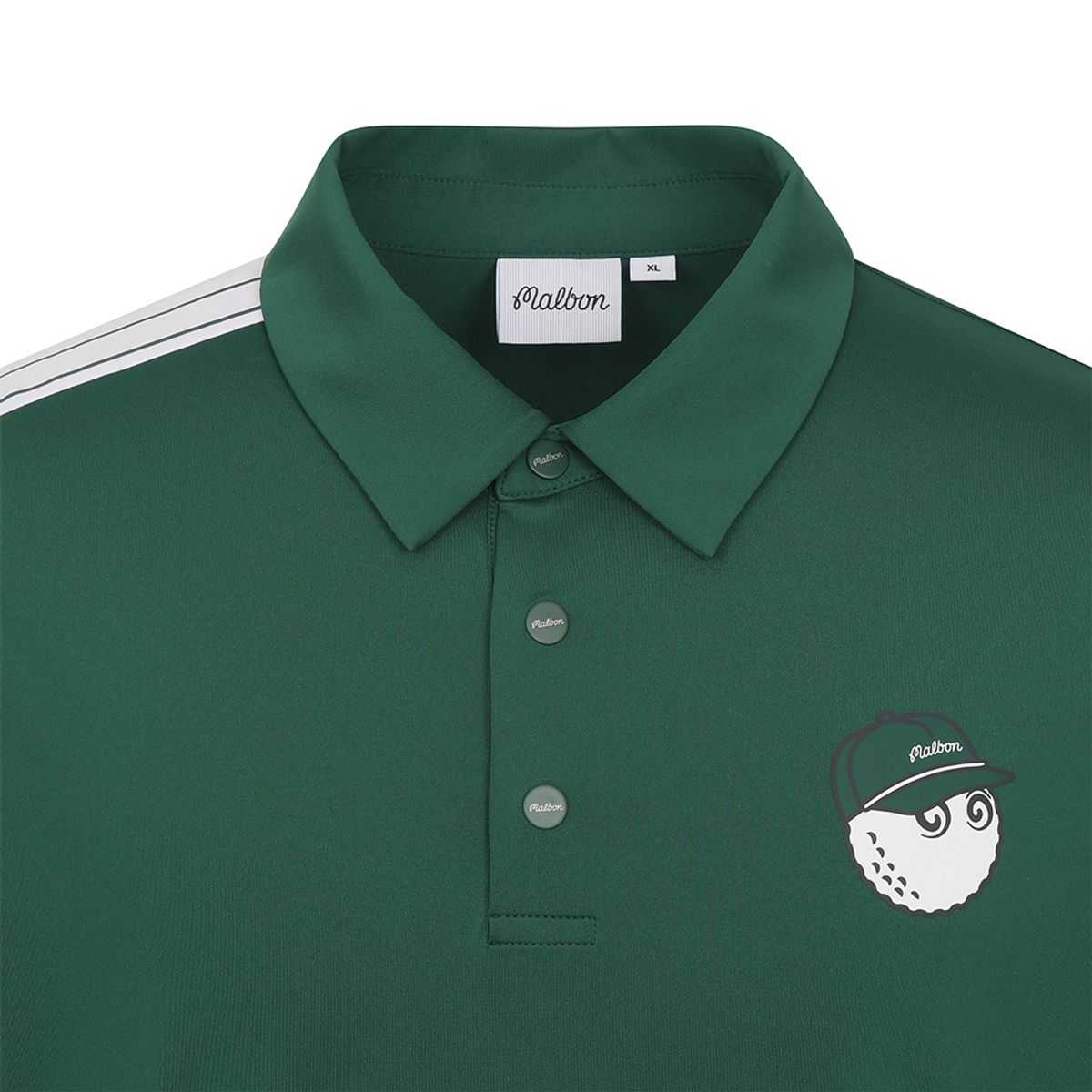 말본 골프(MALBON GOLF) 소매 원포인트 폴로 티셔츠 GREEN (MAN)