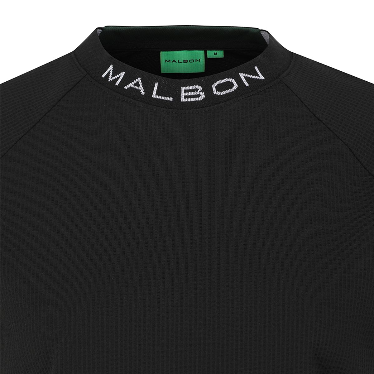 말본 골프(MALBON GOLF) 퍼포먼스 모크넥 티셔츠 BLACK (WOMAN)