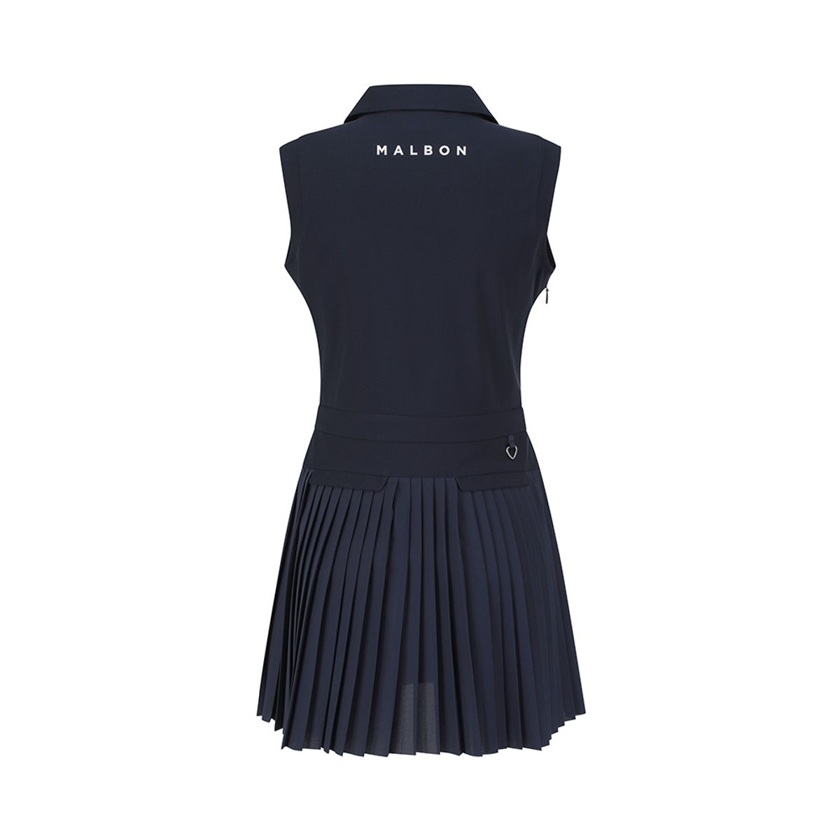 말본 골프(MALBON GOLF) 슬림핏 플리츠 레이어드 퍼포먼스 원피스 NAVY (WOMAN)