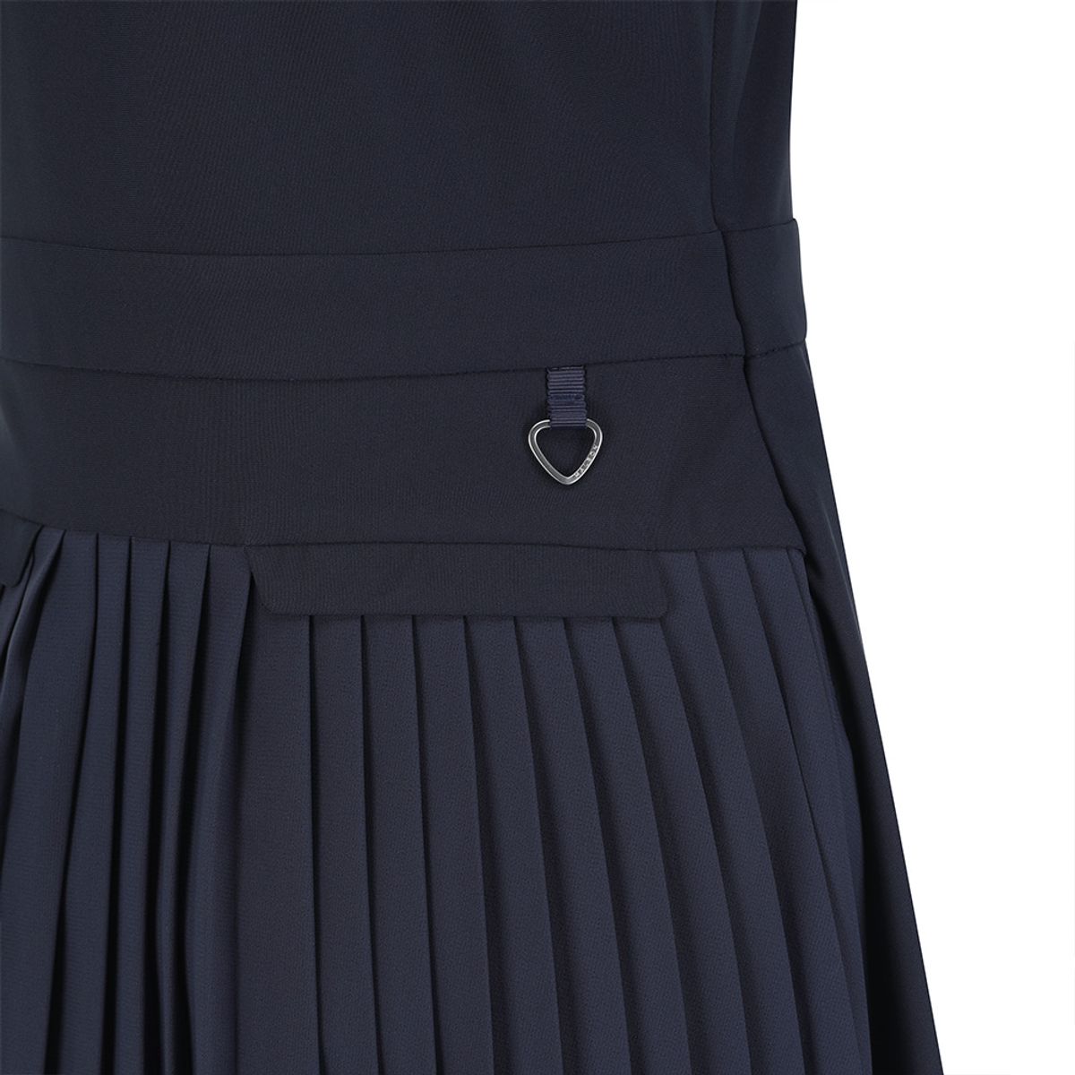 말본 골프(MALBON GOLF) 슬림핏 플리츠 레이어드 퍼포먼스 원피스 NAVY (WOMAN)