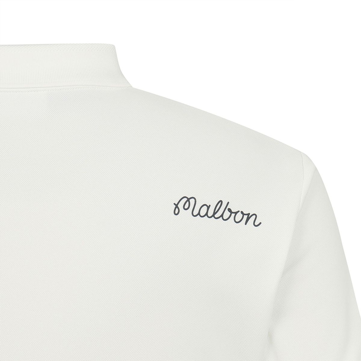 말본 골프(MALBON GOLF) 버킷 포인트 베이직 폴로 티셔츠 OFF WHITE (MAN)