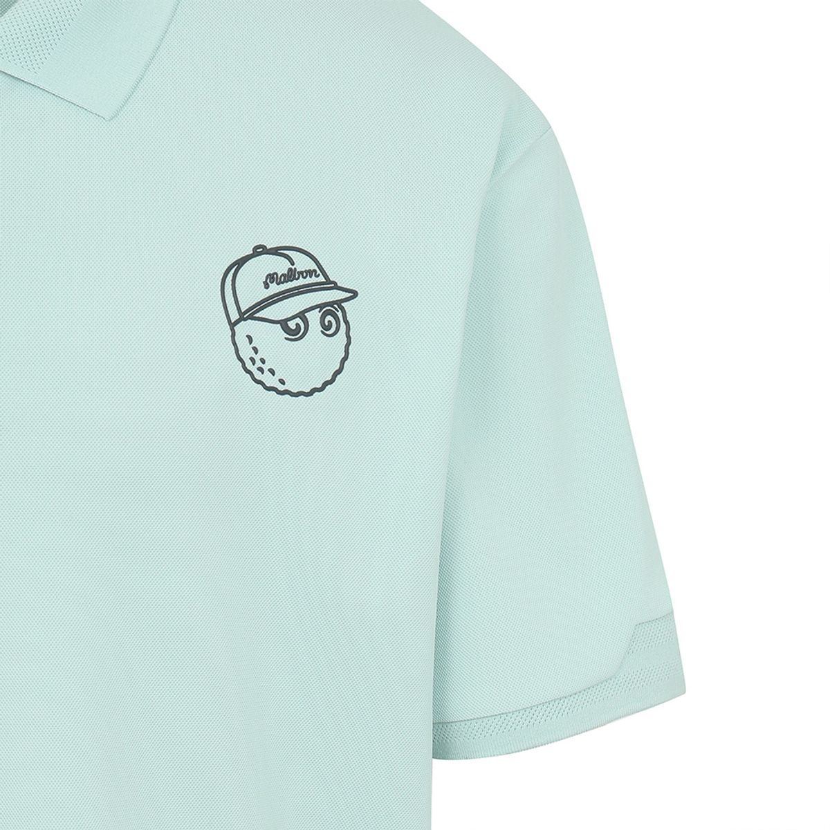 말본 골프(MALBON GOLF) 버킷 포인트 베이직 폴로 티셔츠 PASTEL BLUE (MAN)