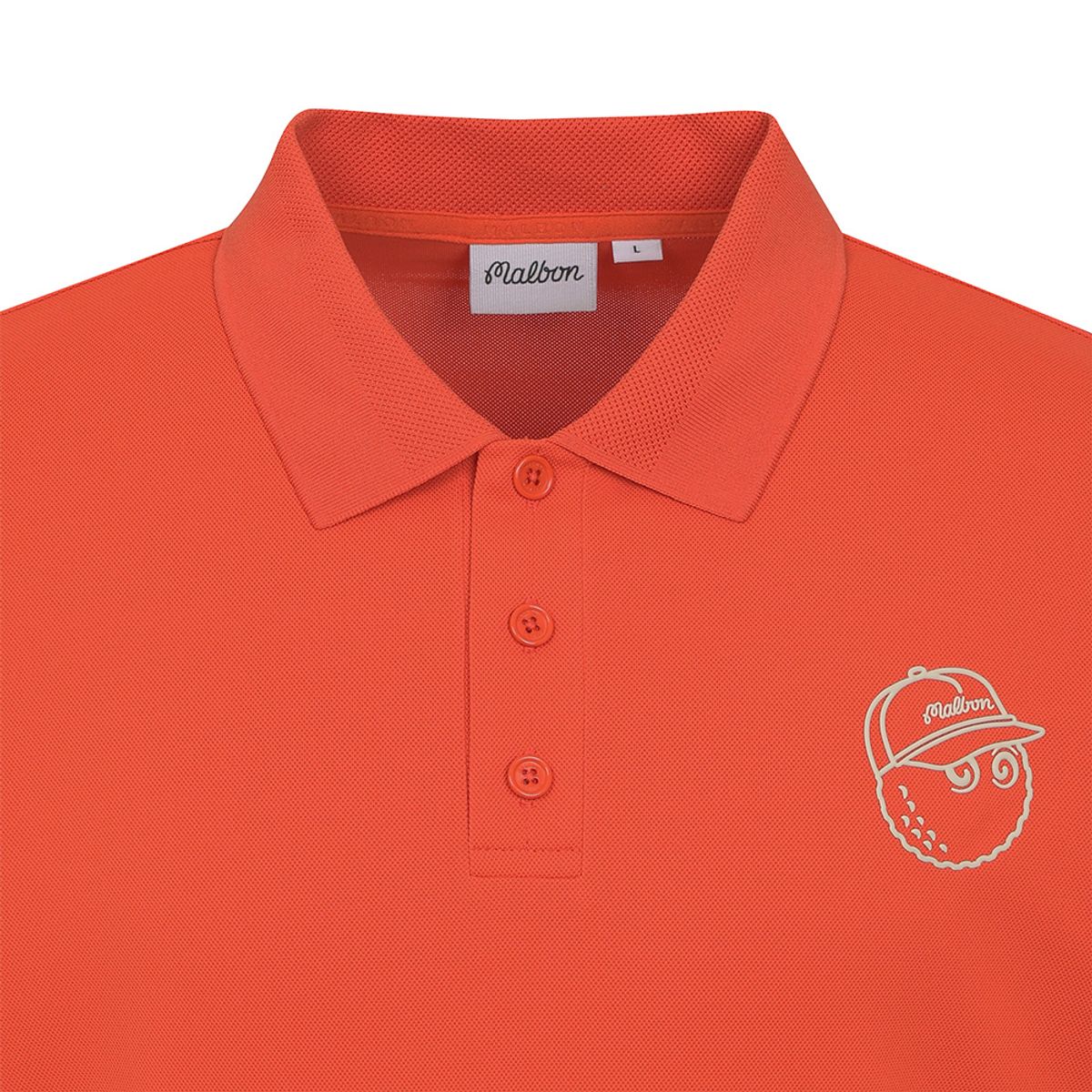 말본 골프(MALBON GOLF) 버킷 포인트 베이직 폴로 티셔츠 RED (MAN)