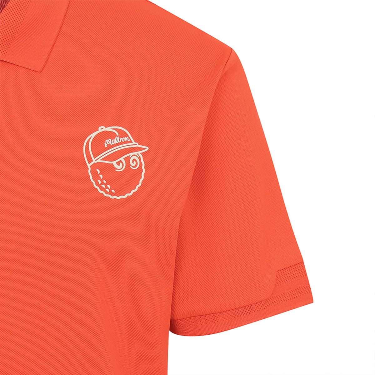 말본 골프(MALBON GOLF) 버킷 포인트 베이직 폴로 티셔츠 RED (MAN)