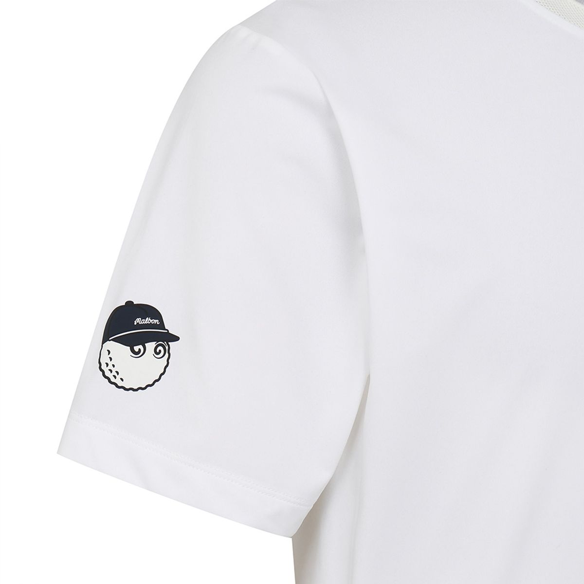말본 골프(MALBON GOLF) 플레이어 기능성 벤틸 라운드 티셔츠 OFF WHITE (MAN)