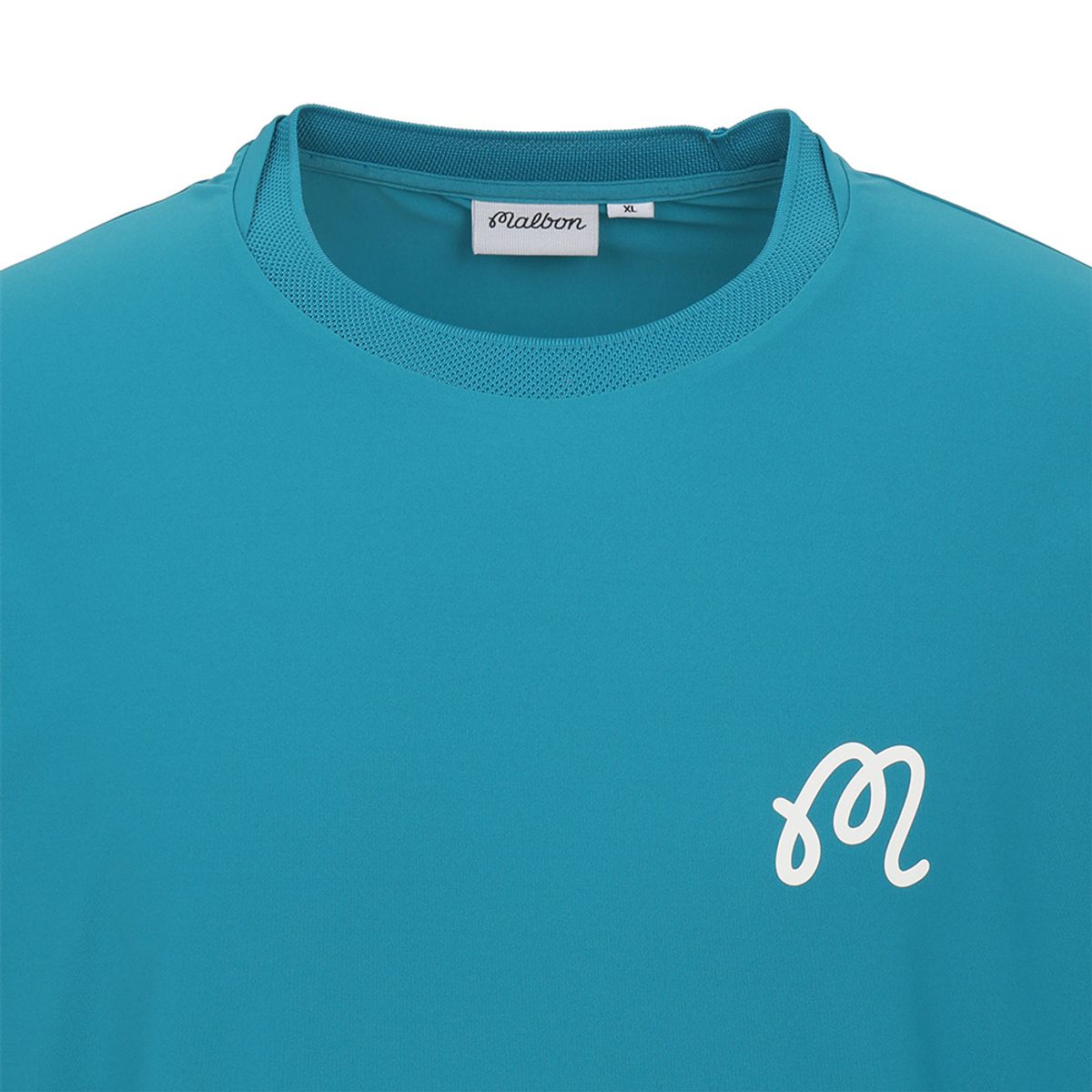 말본 골프(MALBON GOLF) 플레이어 기능성 벤틸 라운드 티셔츠 PEACOCK GREEN (MAN)