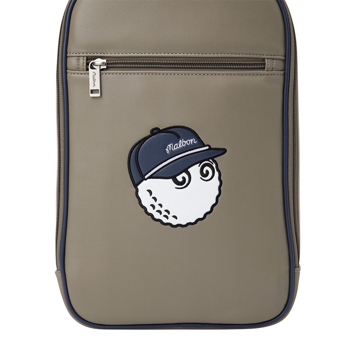 말본 골프(MALBON GOLF) 말본 로고 포인트 신발가방 BEIGE