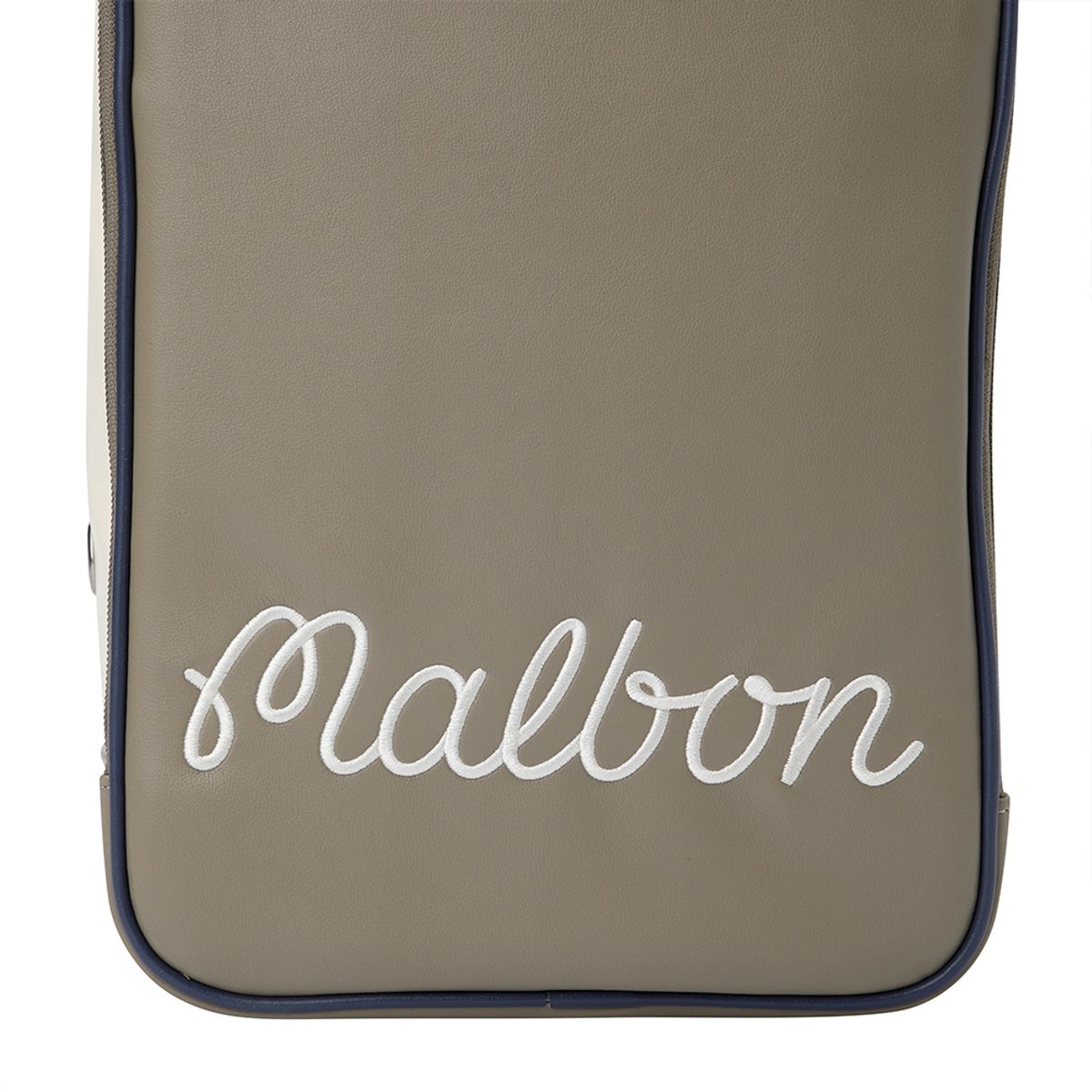말본 골프(MALBON GOLF) 말본 로고 포인트 신발가방 BEIGE