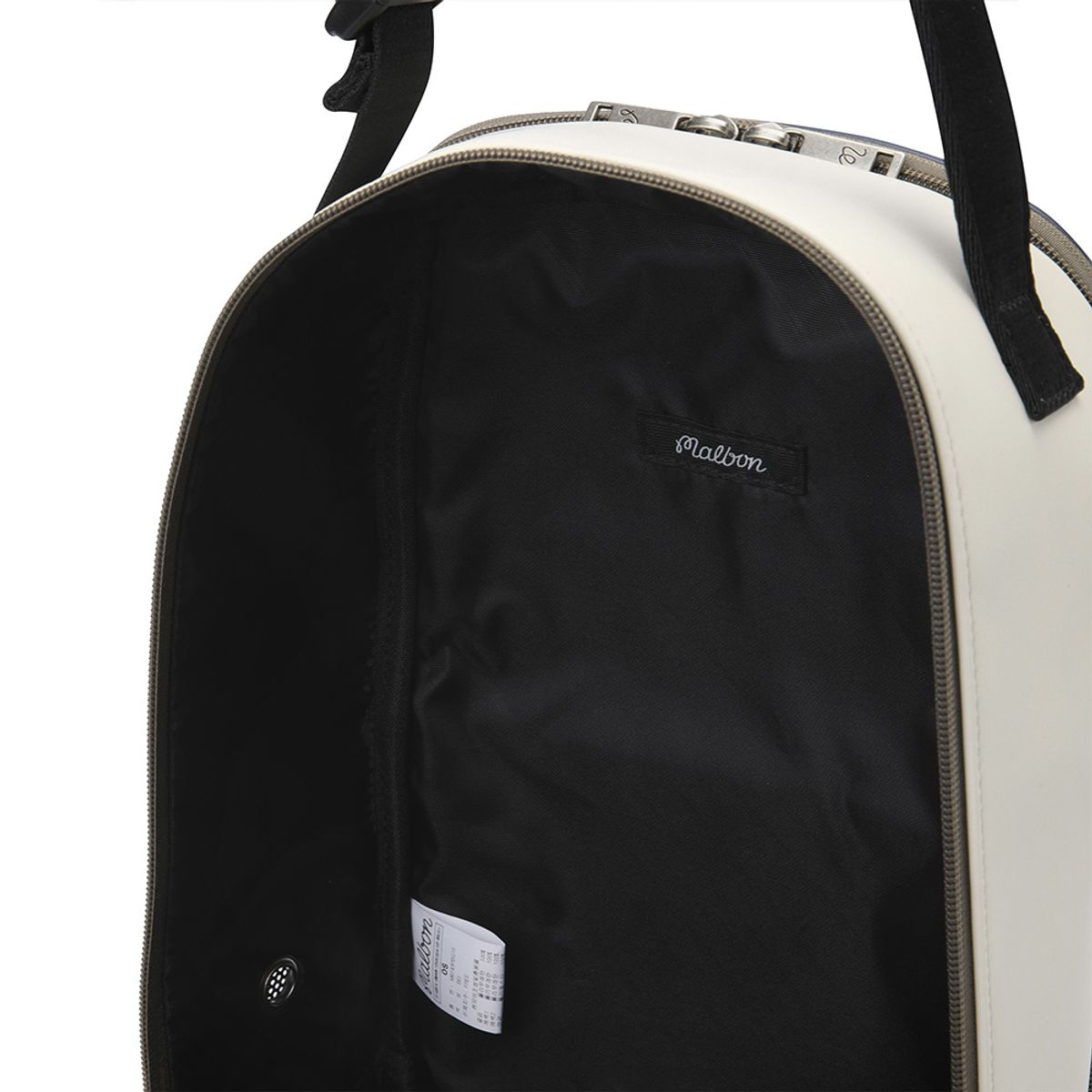 말본 골프(MALBON GOLF) 말본 로고 포인트 신발가방 BEIGE