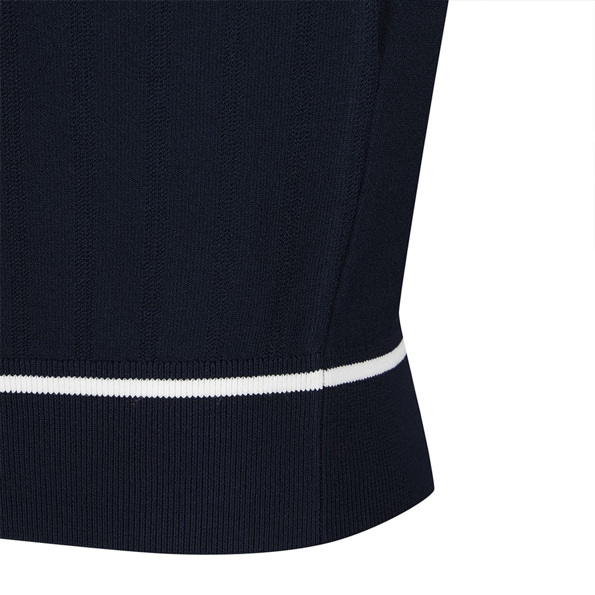 말본 골프(MALBON GOLF) 여성 냉감소매 하이브리드 니트 NAVY (WOMAN)