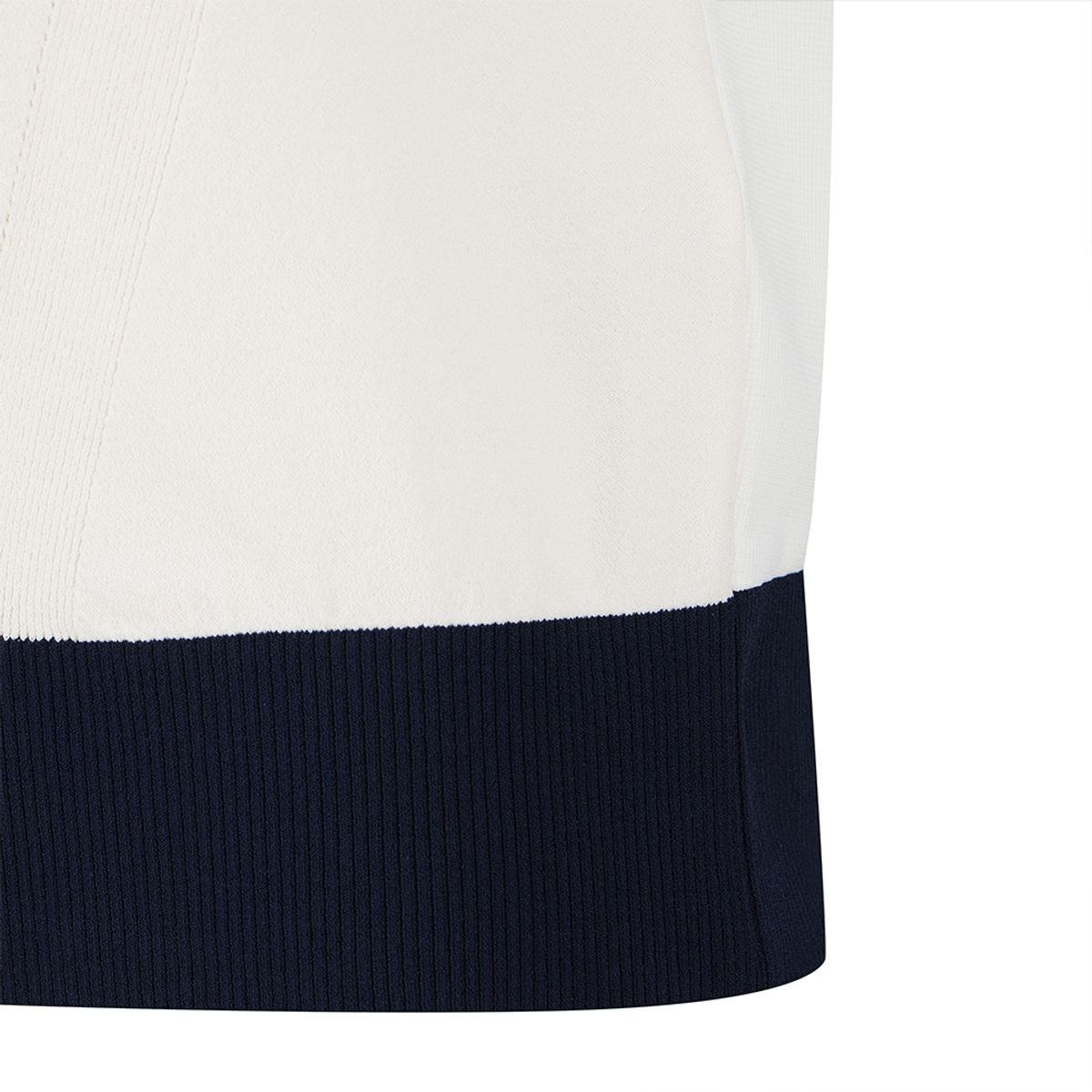 말본 골프(MALBON GOLF) 여성 니트 저지 하이브리드 카라 탑 NAVY (WOMAN)