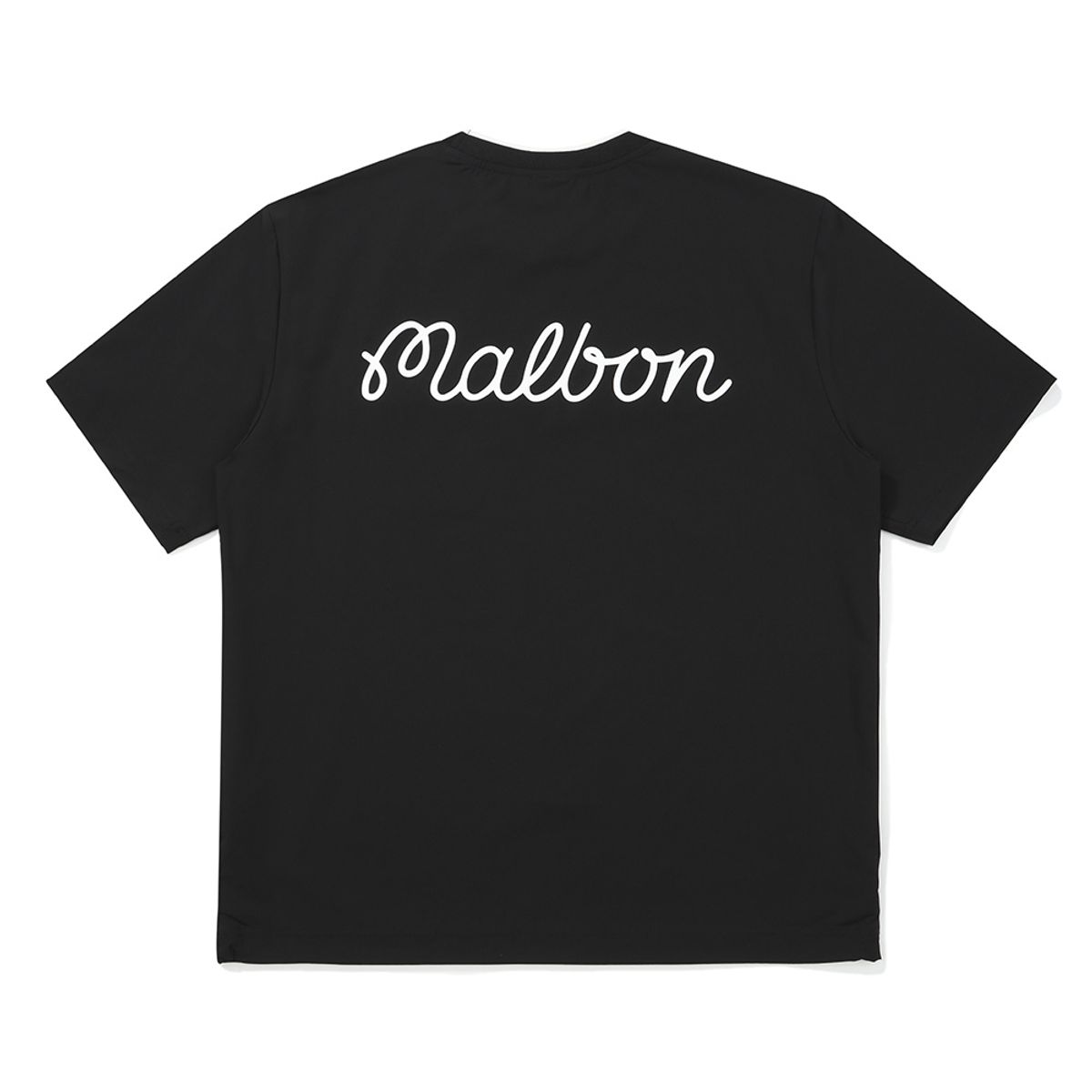 말본 골프(MALBON GOLF) 넥 티핑 포인트 반팔 피스테 BLACK (MAN)