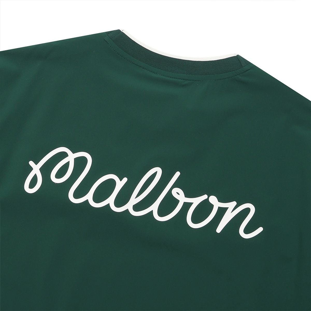 말본 골프(MALBON GOLF) 넥 티핑 포인트 반팔 피스테 GREEN (MAN)