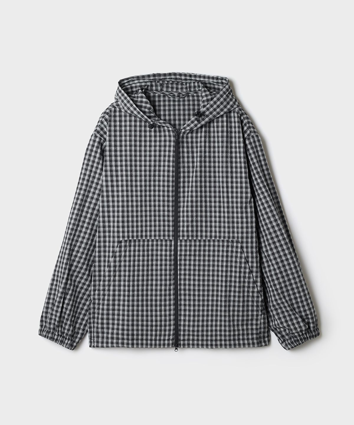 스파오(SPAO) 시어서커 체크 윈드브레이커_SPJJG37C03