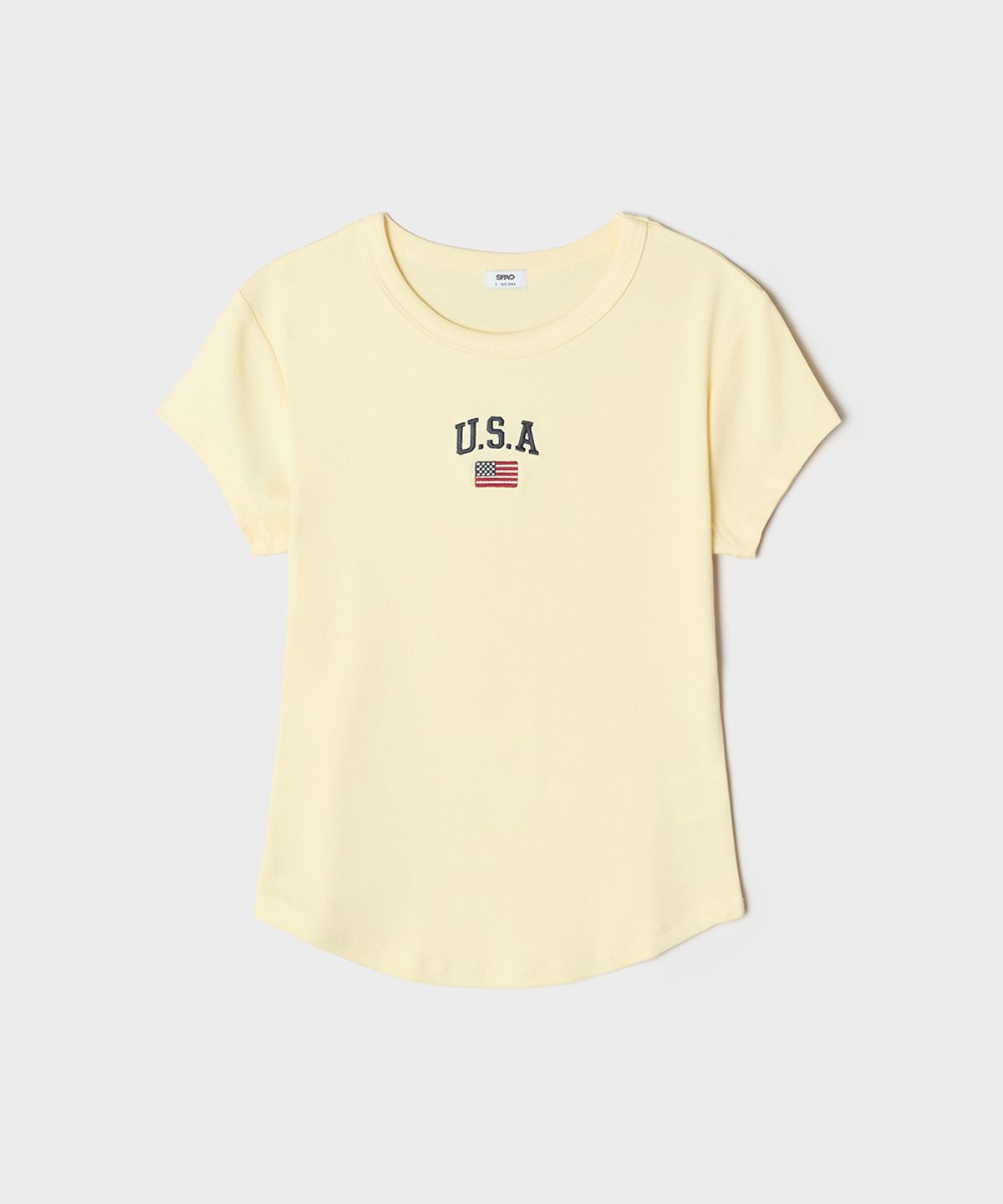 스파오(SPAO) U.S.A 슬림핏 반팔티_SPRPG26G50