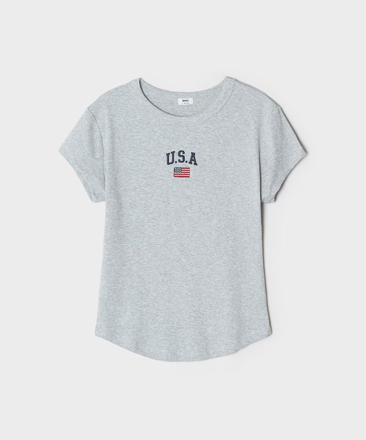 스파오(SPAO) U.S.A 슬림핏 반팔티_SPRPG26G50