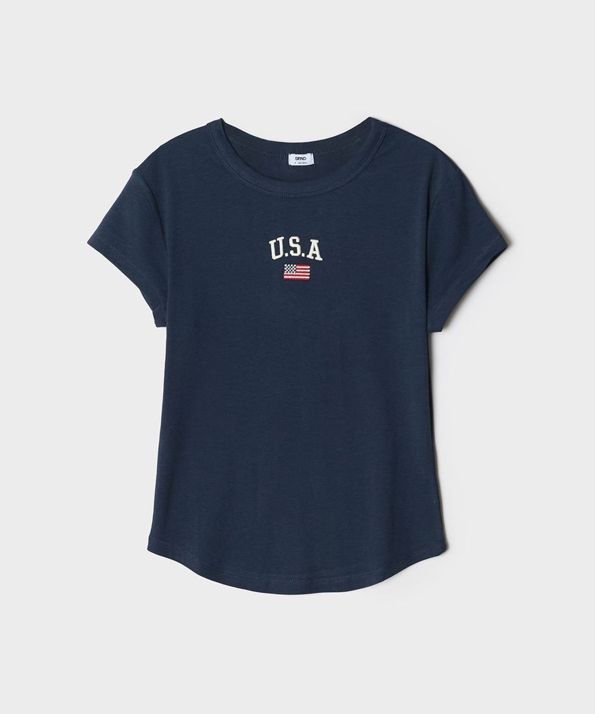 스파오(SPAO) U.S.A 슬림핏 반팔티_SPRPG26G50