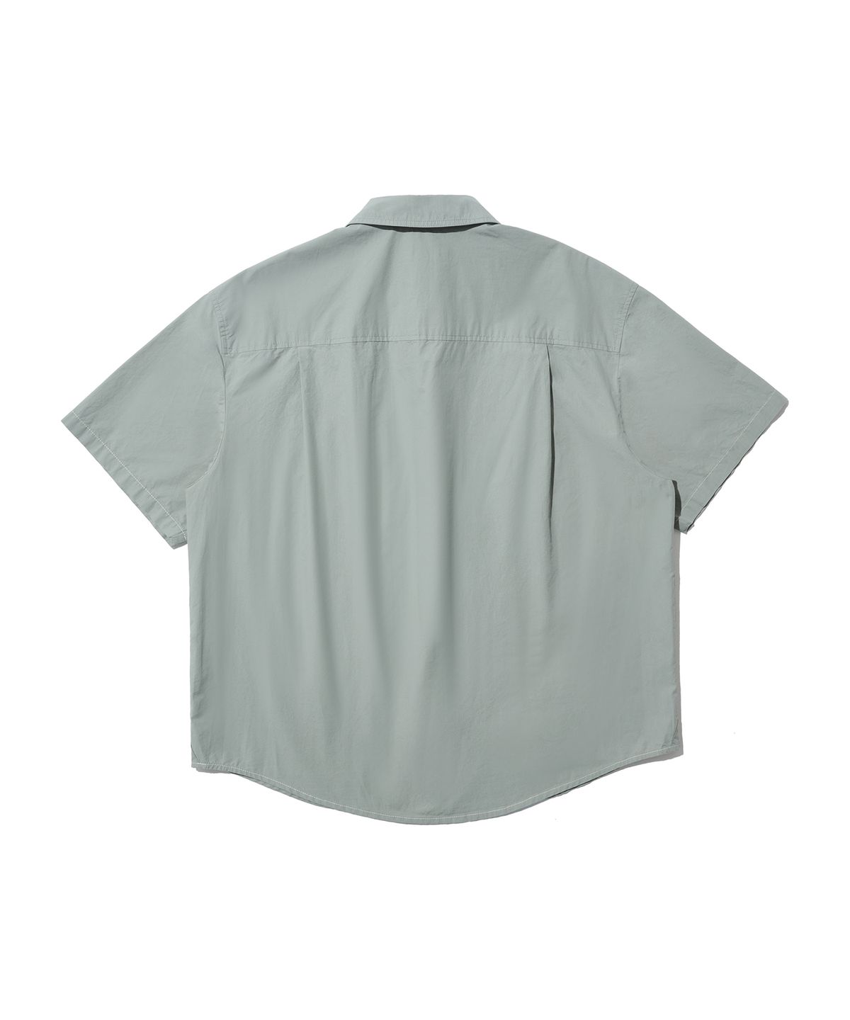 논타입(NONTYPE) 2PK S/S COMFY SEMI CROP SHIRTS (SKY BLUE)