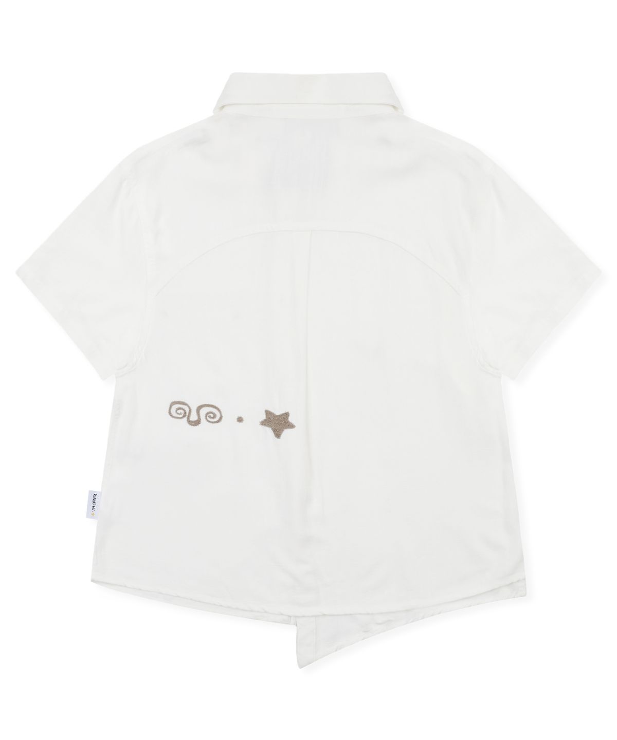 루나키후(RuNaKi'Hu') WXTS013 하랏파 언발란스 반팔 셔츠 (WHITE)