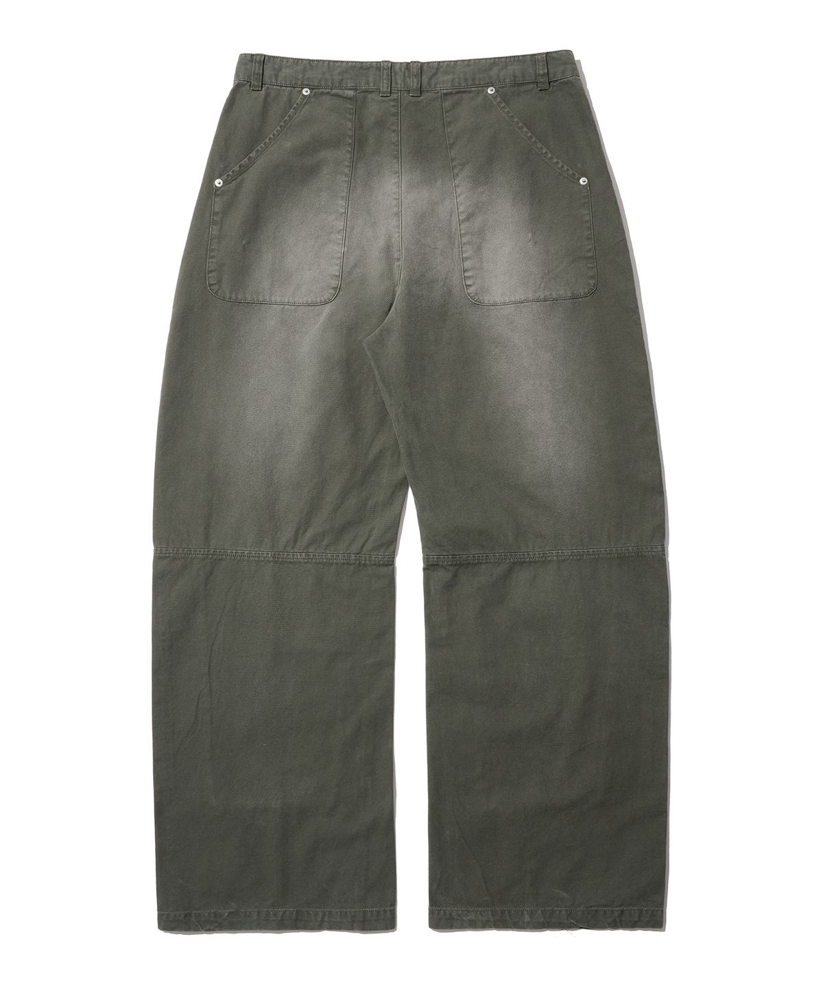 논타입(NONTYPE) VINTAGE WASH CARPENTER CURVED PANTS(KHAKI)