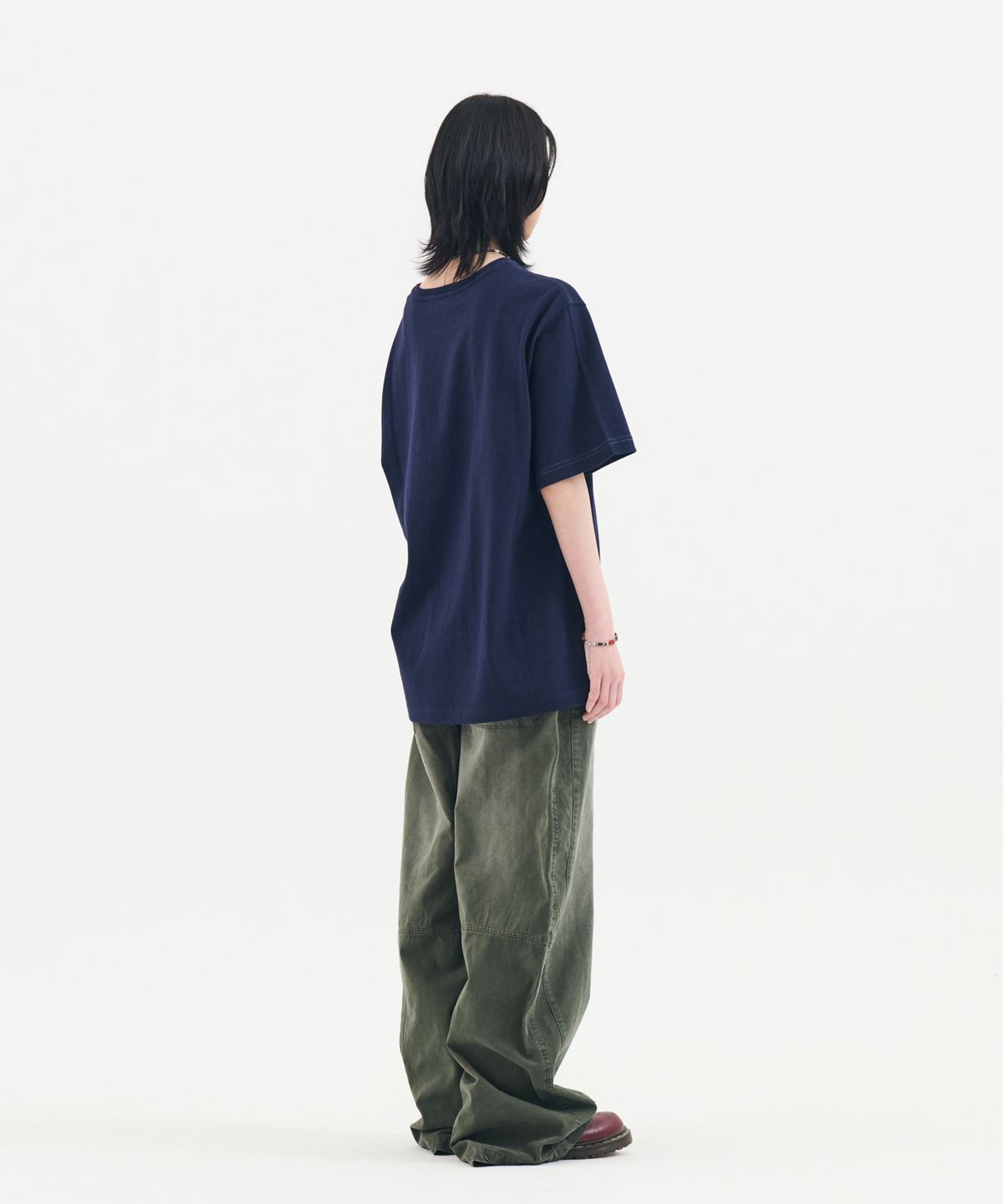 논타입(NONTYPE) VINTAGE WASH CARPENTER CURVED PANTS(KHAKI)