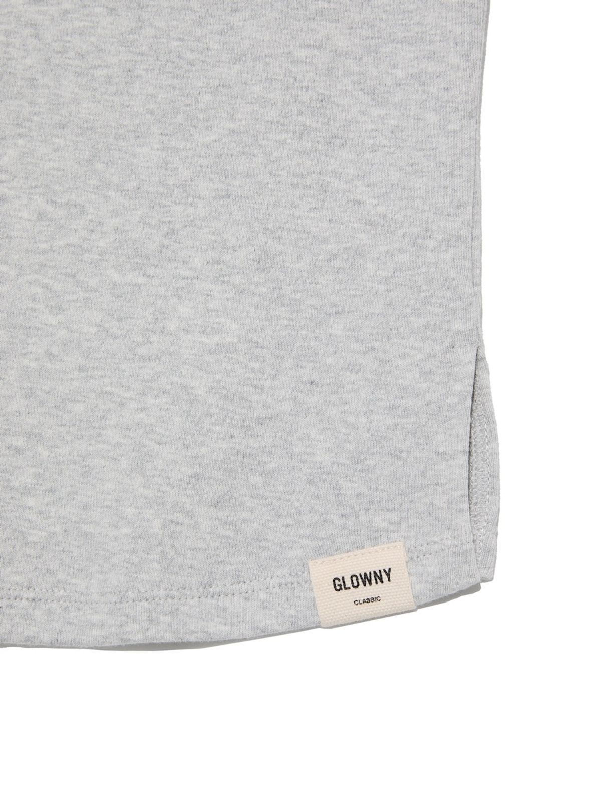 글로니(GLOWNY) G SLIT SLEEVELESS TOP (MELANGE GRAY)