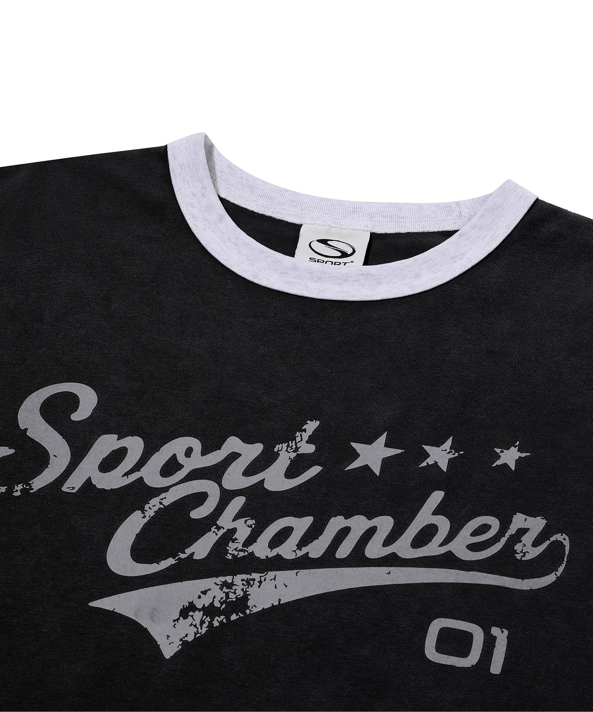 스포츠챔버(SPORT CHAMBER) SC 액티브 로고 티셔츠(블랙)