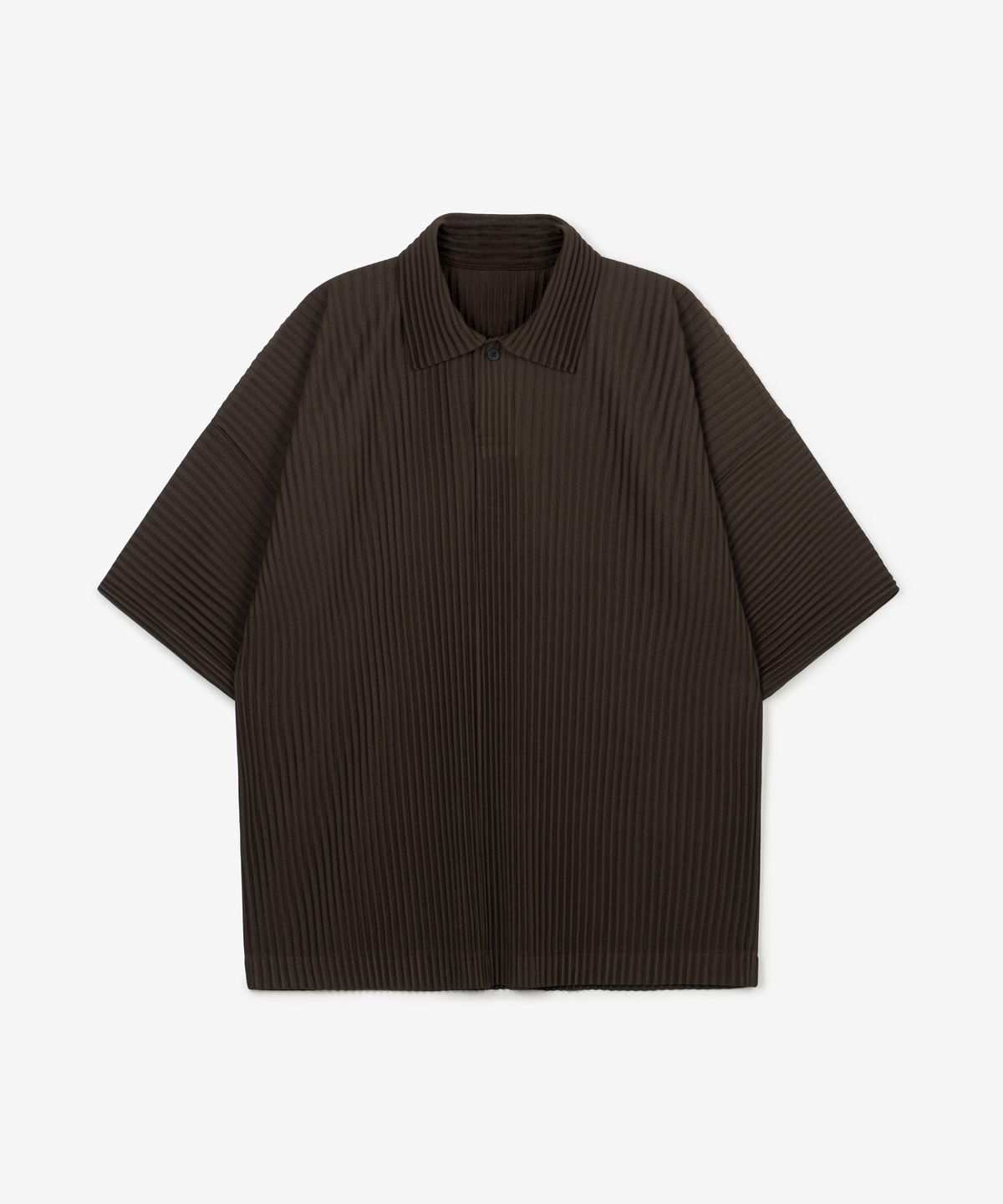 티엔지티(TNGT) Yoyogi Pleats Polo (Brown) TNTS6E212W2