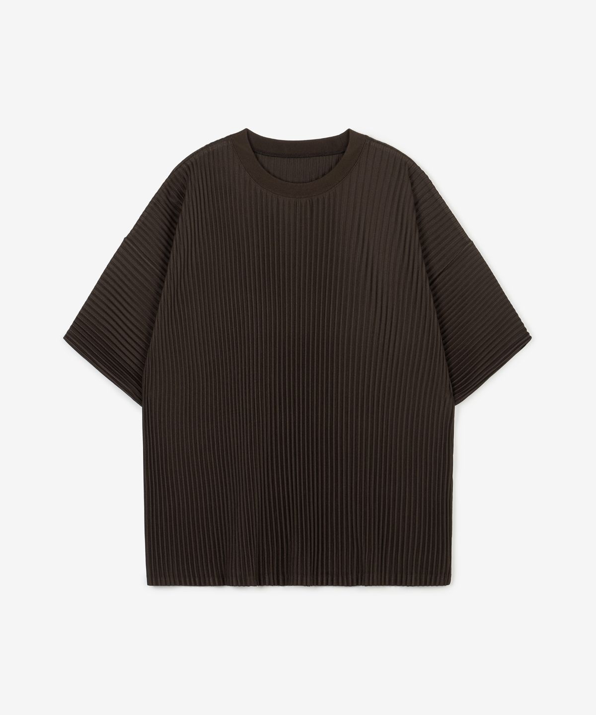 티엔지티(TNGT) Yoyogi Pleats Tee (Brown) TNTS6E213W2