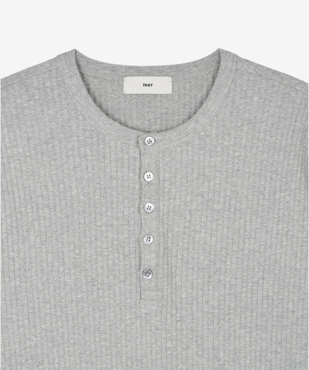 티엔지티(TNGT) Henley Tee (Melange Grey) TNTS6E204G2