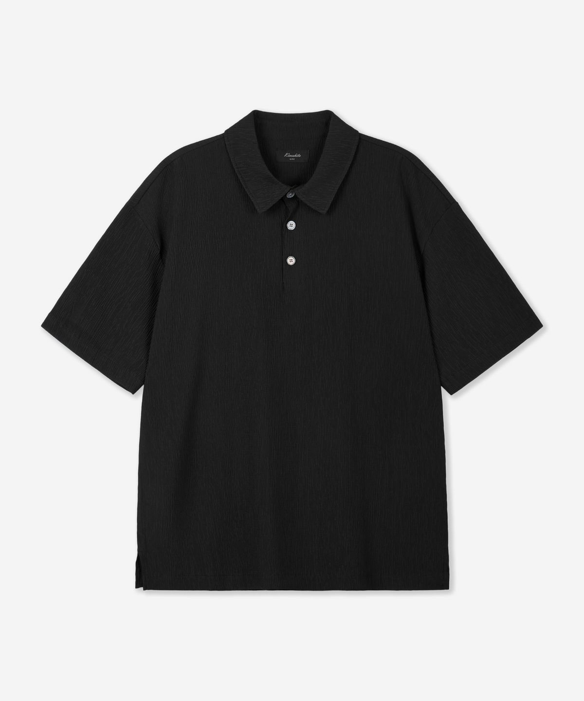 티엔지티(TNGT) Kinoshita Seersucker Polo (Black) TNTS6E201BK