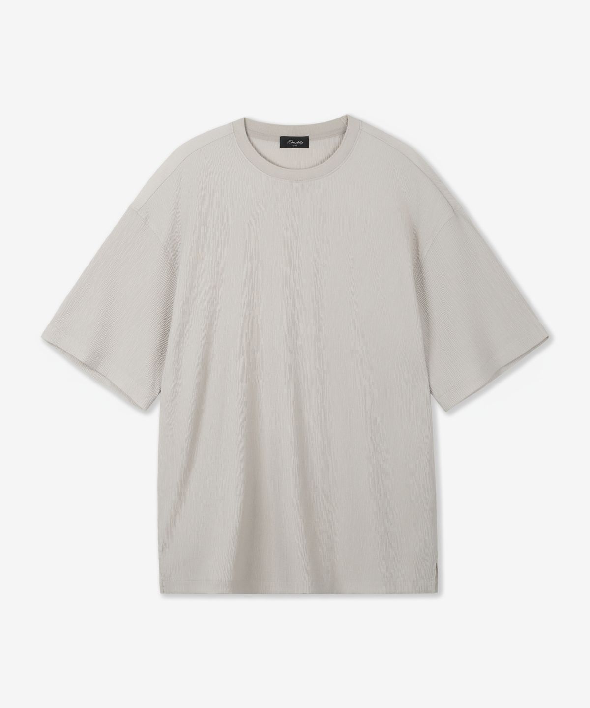 티엔지티(TNGT) Kinoshita Seersucker Tee (Light Beige) TNTS6E200I2