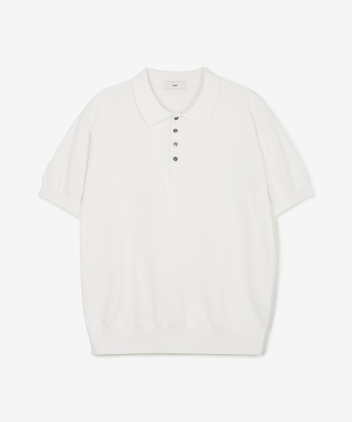 티엔지티(TNGT) Hard Twist Washable Polo Knit (White) TNSW6E201WT