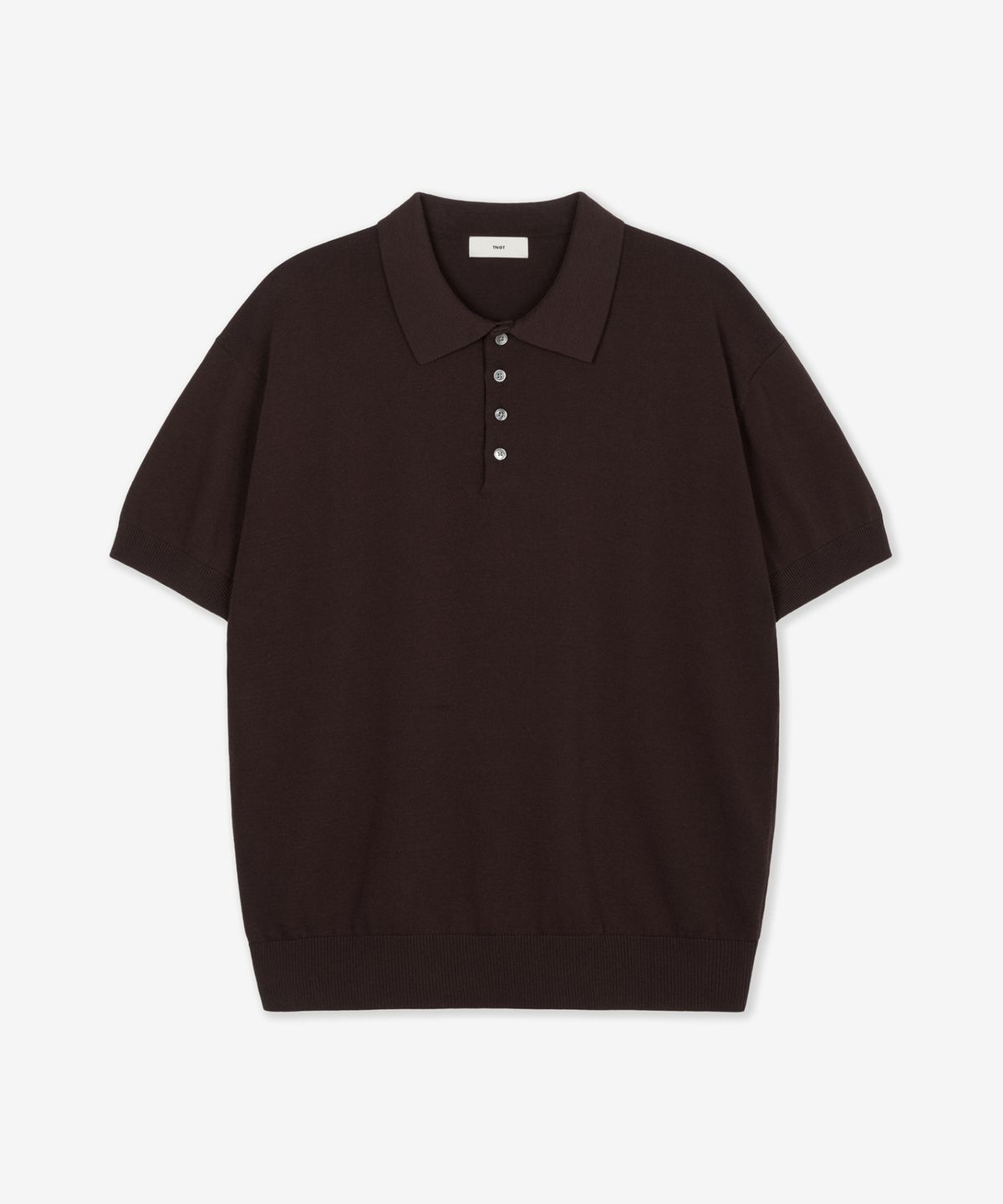 티엔지티(TNGT) Hard Twist Washable Polo Knit (Brown) TNSW6E201W2