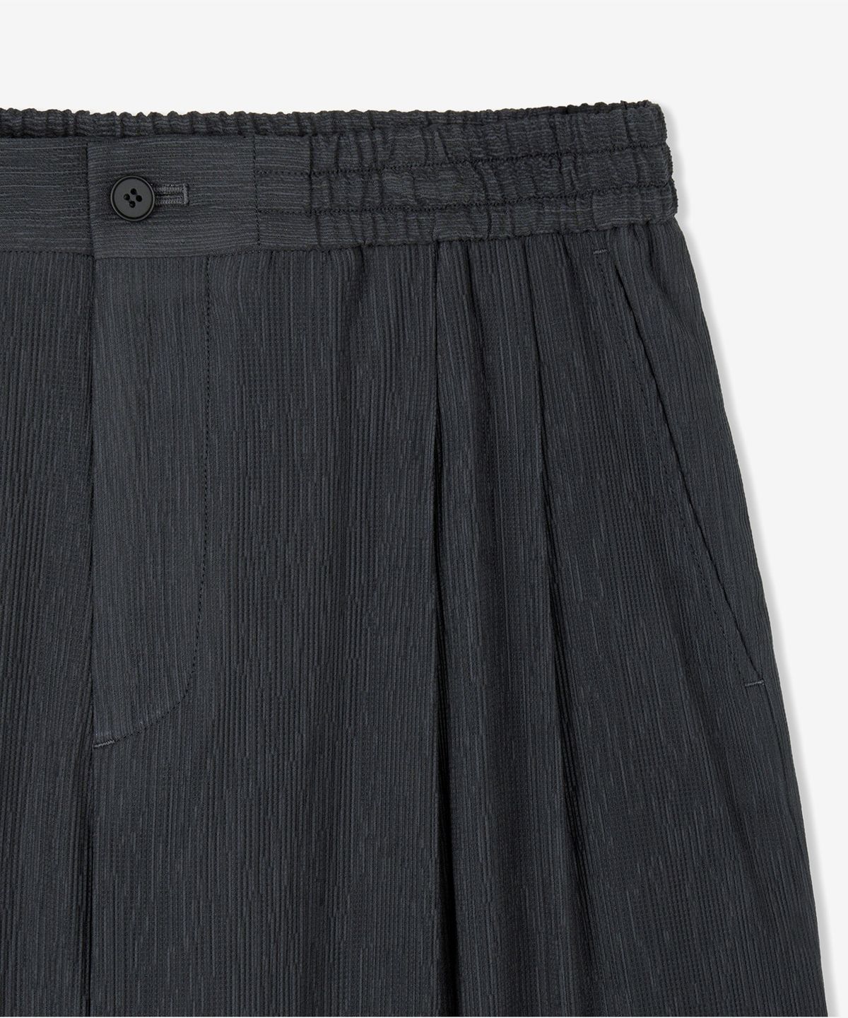 티엔지티(TNGT) Kinoshita Seersucker Maxi-Wide Pants (Grey) TNPA6E207G2