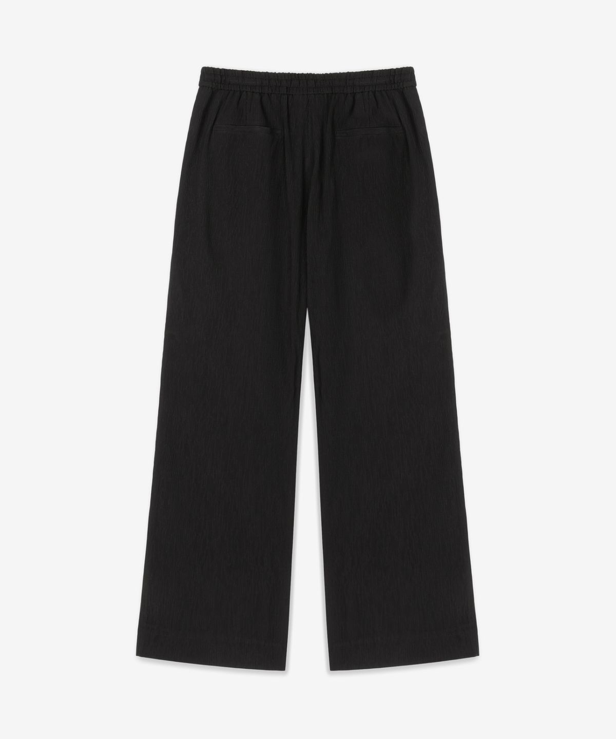 티엔지티(TNGT) Kinoshita Seersucker Maxi-Wide Pants (Black) TNPA6E207BK