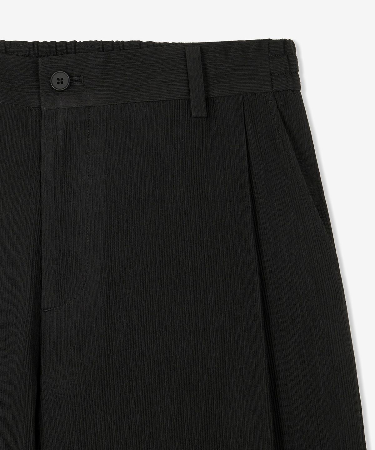 티엔지티(TNGT) Kinoshita Seersucker Tapered Pants (Black) TNPA6E206BK