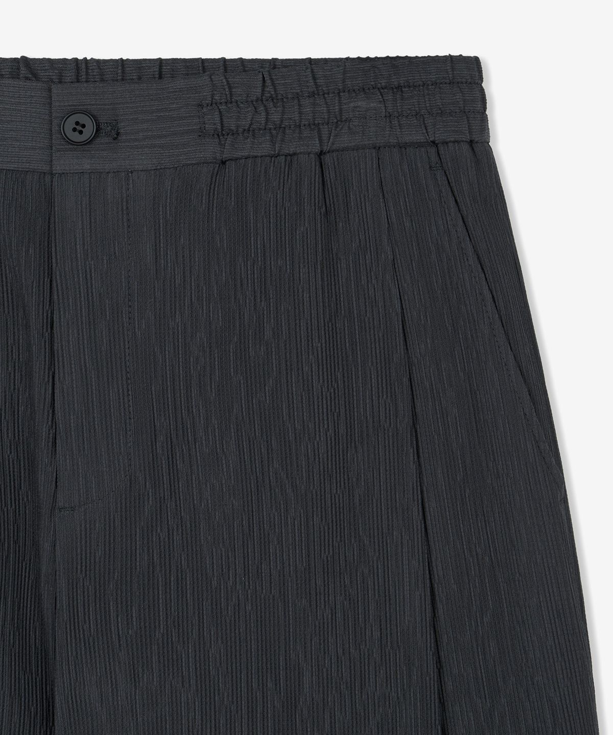 티엔지티(TNGT) Kinoshita Seersucker Semi-Wide Pants (Grey) TNPA6E205G2
