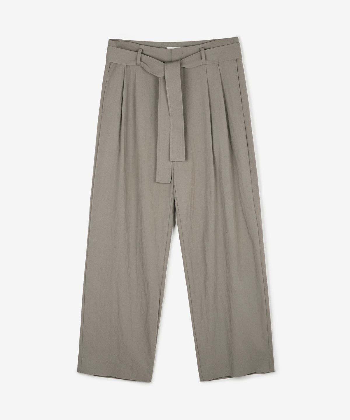 티엔지티(TNGT) Wide Viscose Belted Pants (Khaki) TNPA6E201K2