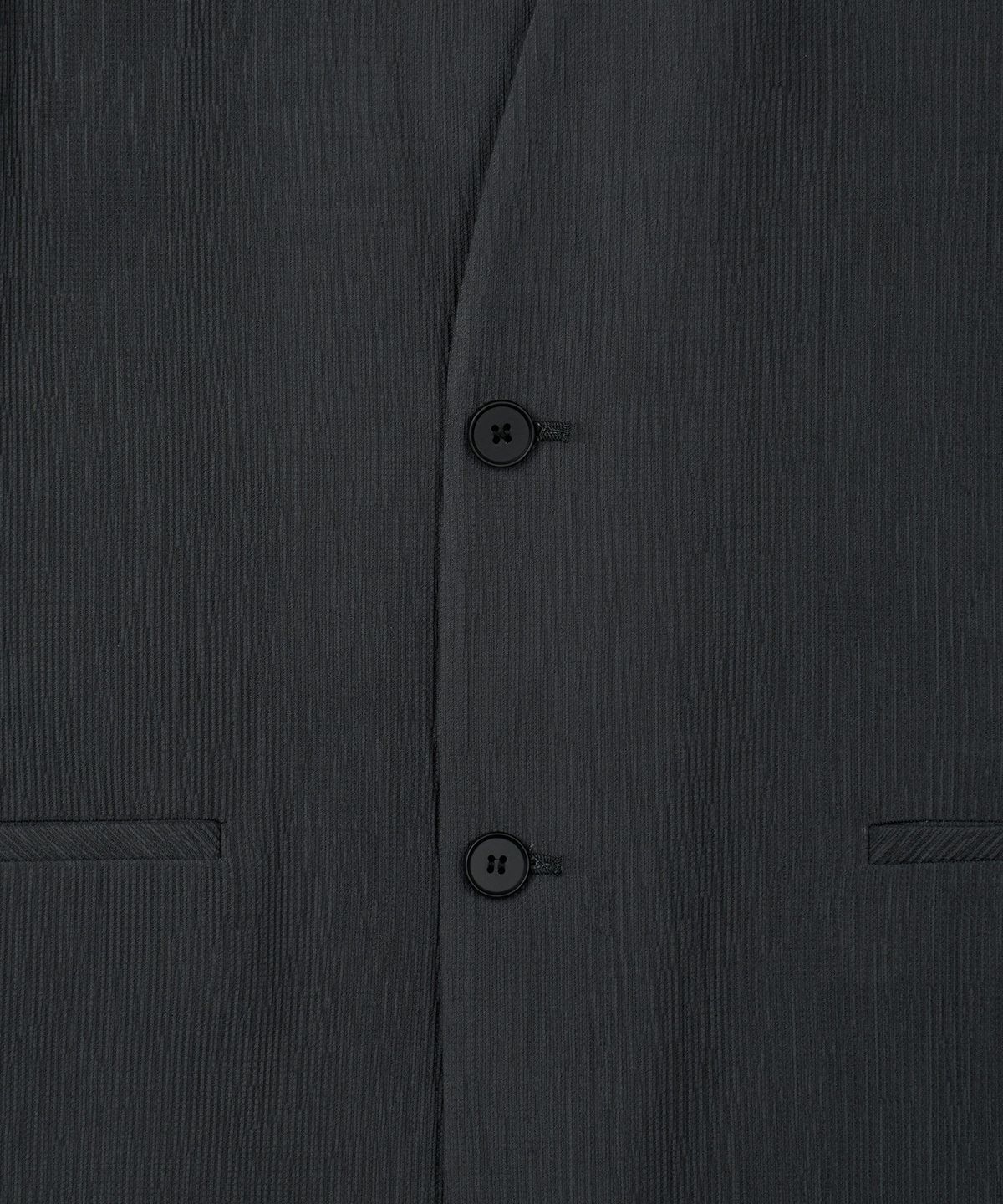 티엔지티(TNGT) Kinoshita Seersucker Collarless Jacket (Grey) TNJA6E206G2