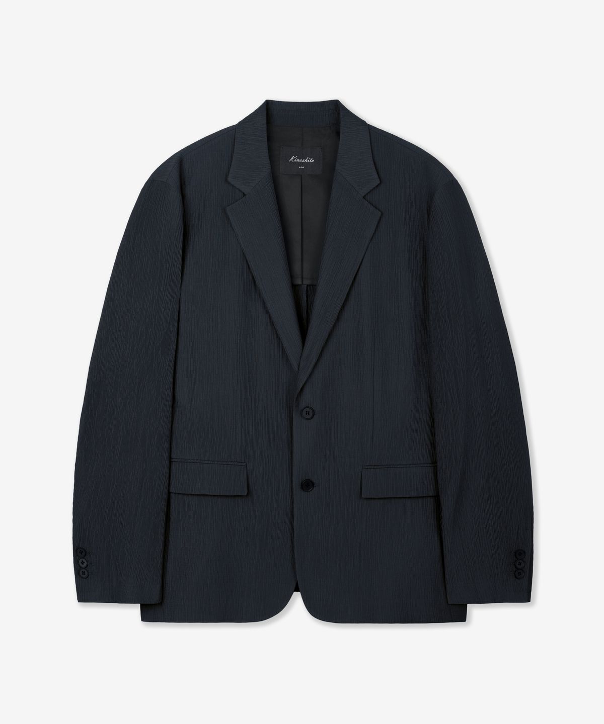 티엔지티(TNGT) Kinoshita Seersucker Jacket (Navy) TNJA6E205N2