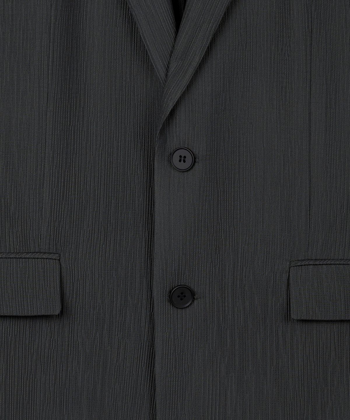 티엔지티(TNGT) Kinoshita Seersucker Jacket (Grey) TNJA6E205G2