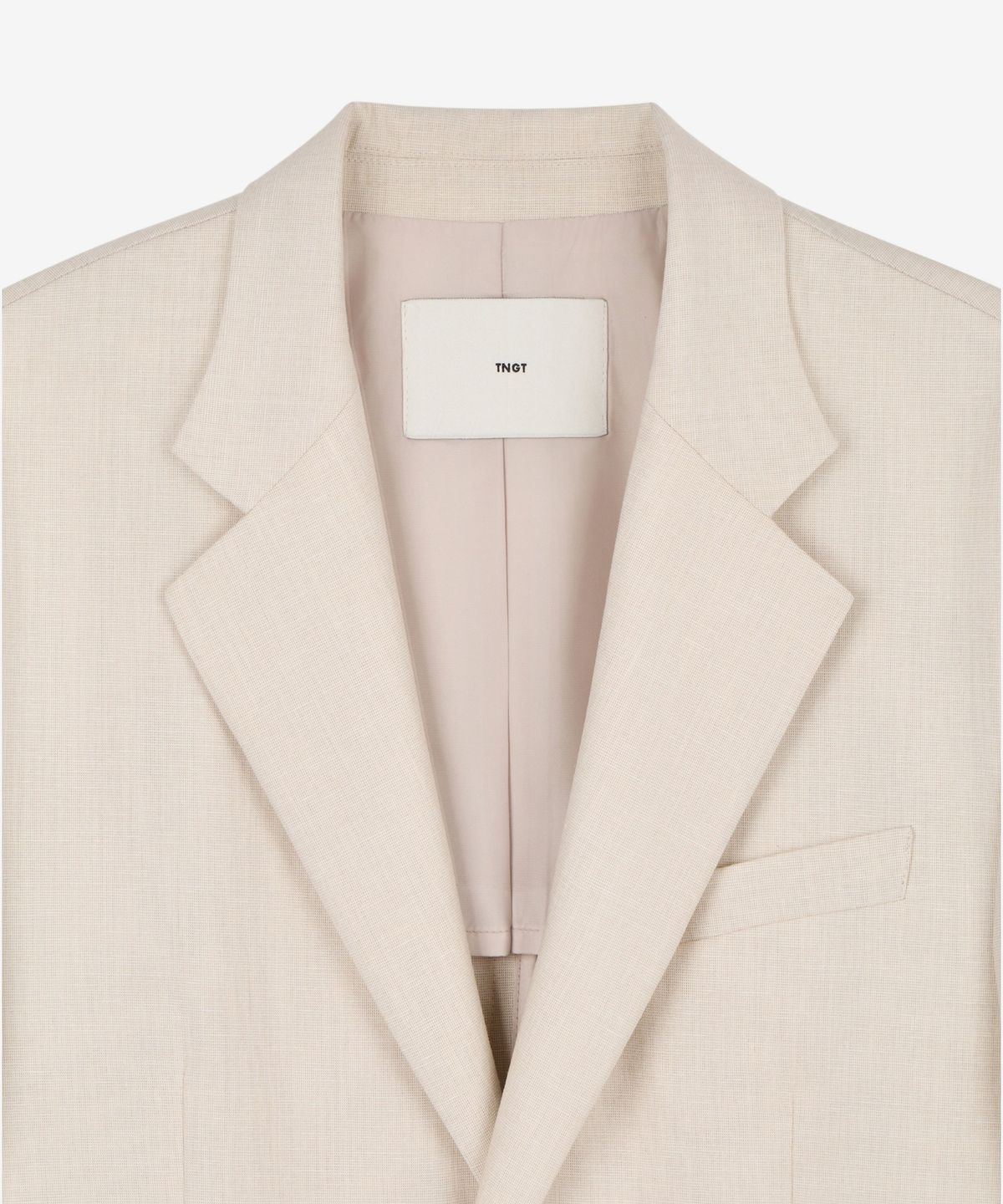 티엔지티(TNGT) Comfort Linen Jacket (Cream) TNJA6E203CR