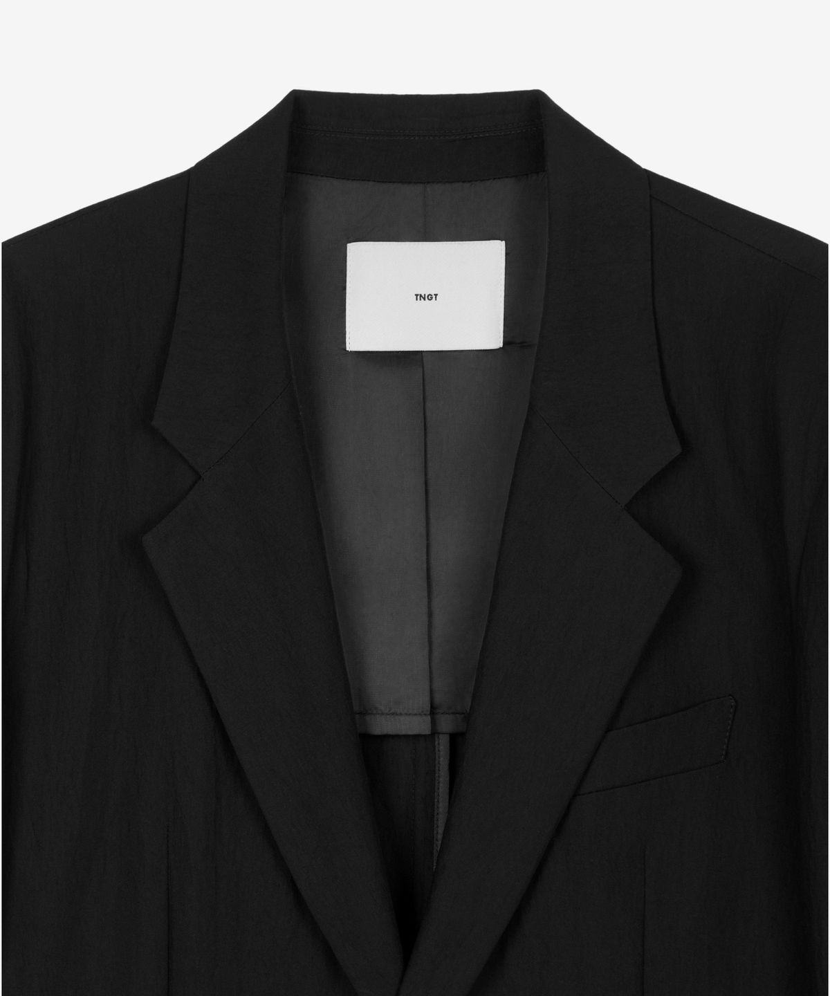 티엔지티(TNGT) Oversized Viscose Jacket (Black) TNJA6E201BK