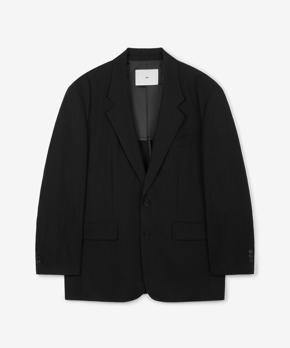티엔지티(TNGT) Oversized Viscose Jacket (Black) TNJA6E201BK