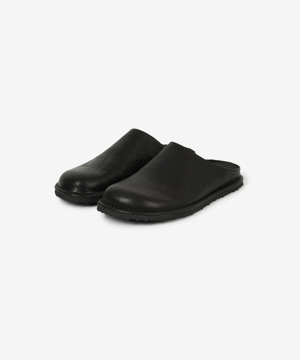 티엔지티(TNGT) [TNGT X Mistake Project] Kinoshita Leather Mules (Black) TNSO6E101BK