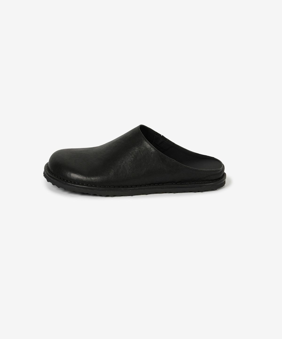 티엔지티(TNGT) [TNGT X Mistake Project] Kinoshita Leather Mules (Black) TNSO6E101BK