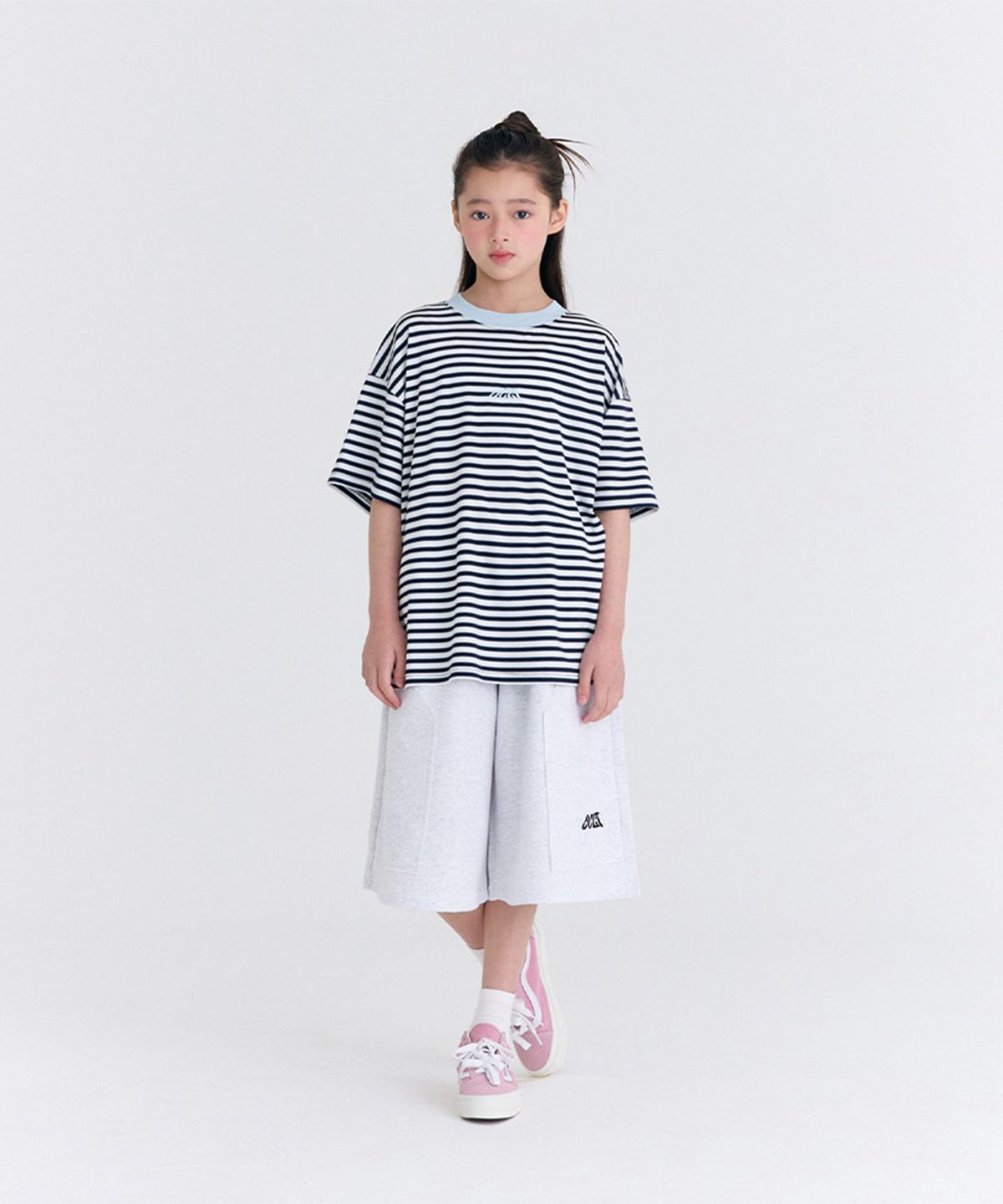 오실롯 주니어(OCELOT JUNIOR) [SET] G3F14 와이드 데일리버뮤다 셋업 (블루/라그)