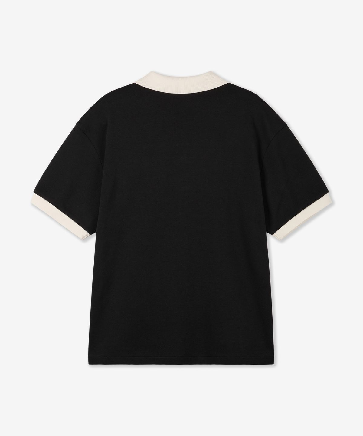 티엔지티(TNGT) Contrast Slit Neck Tee (Black) TNTS6E211BK