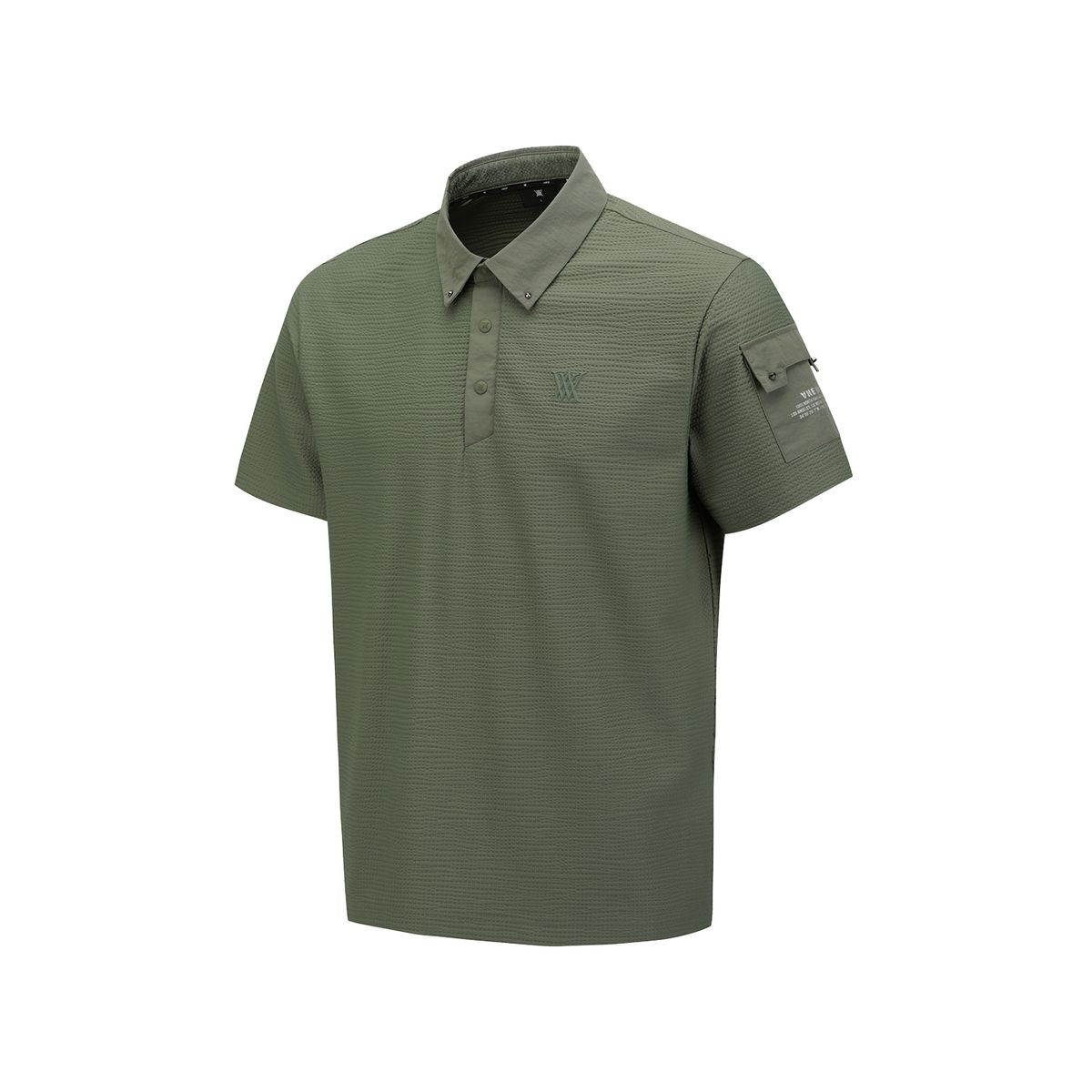 어뉴골프(ANEW GOLF) MEN SLEEVE POCKET SHORT T-SHIRT_KH